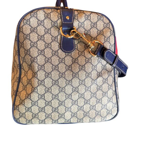 Gucci Union Jack Boston Bag UK Flag 2009 Sloaney Bag London Exclusive Rare GG - Picture 9 of 16